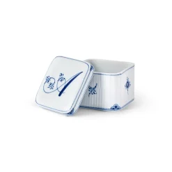 Royal Copenhagen Alfabet Kollektion|Opbevaringskrukker*lfbet Kollektion firkntet bonbonniere, , 13 cl A