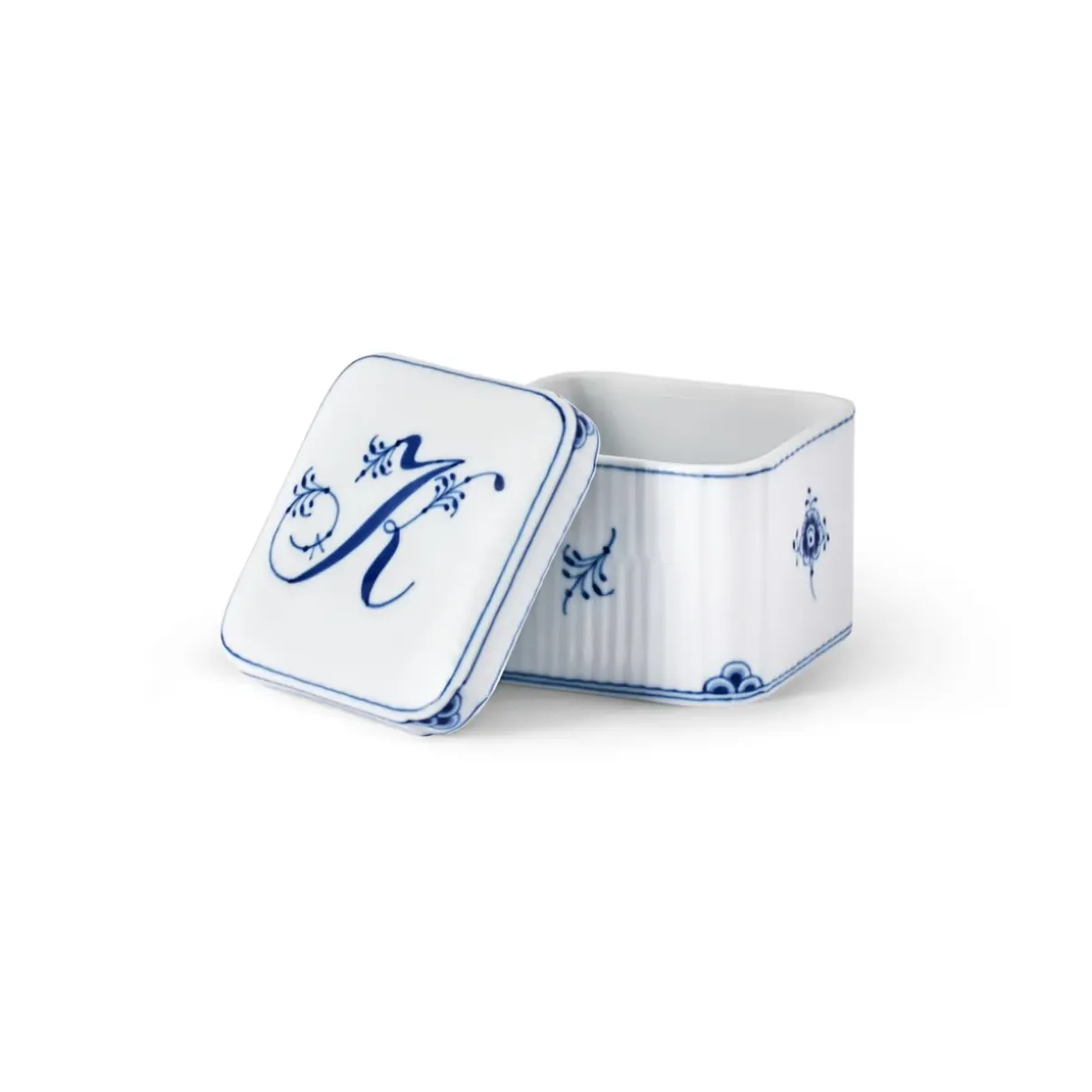 Royal Copenhagen Alfabet Kollektion|Opbevaringskrukker*Alfabet olletion firantet bonbonniere, , 13 cl K
