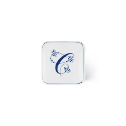 Royal Copenhagen Alfabet Kollektion|Opbevaringskrukker*Alfabet Kollektion firkantet bonbonniere, , 13 l C