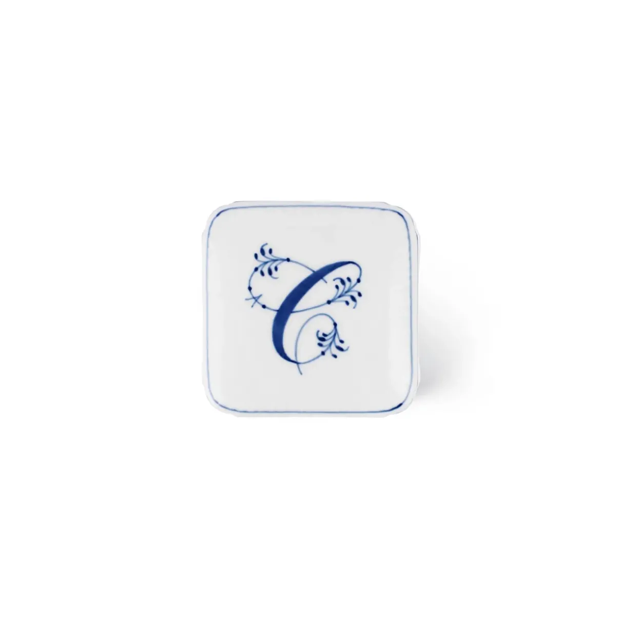 Royal Copenhagen Alfabet Kollektion|Opbevaringskrukker*Alfabet Kollektion firkantet bonbonniere, , 13 l C