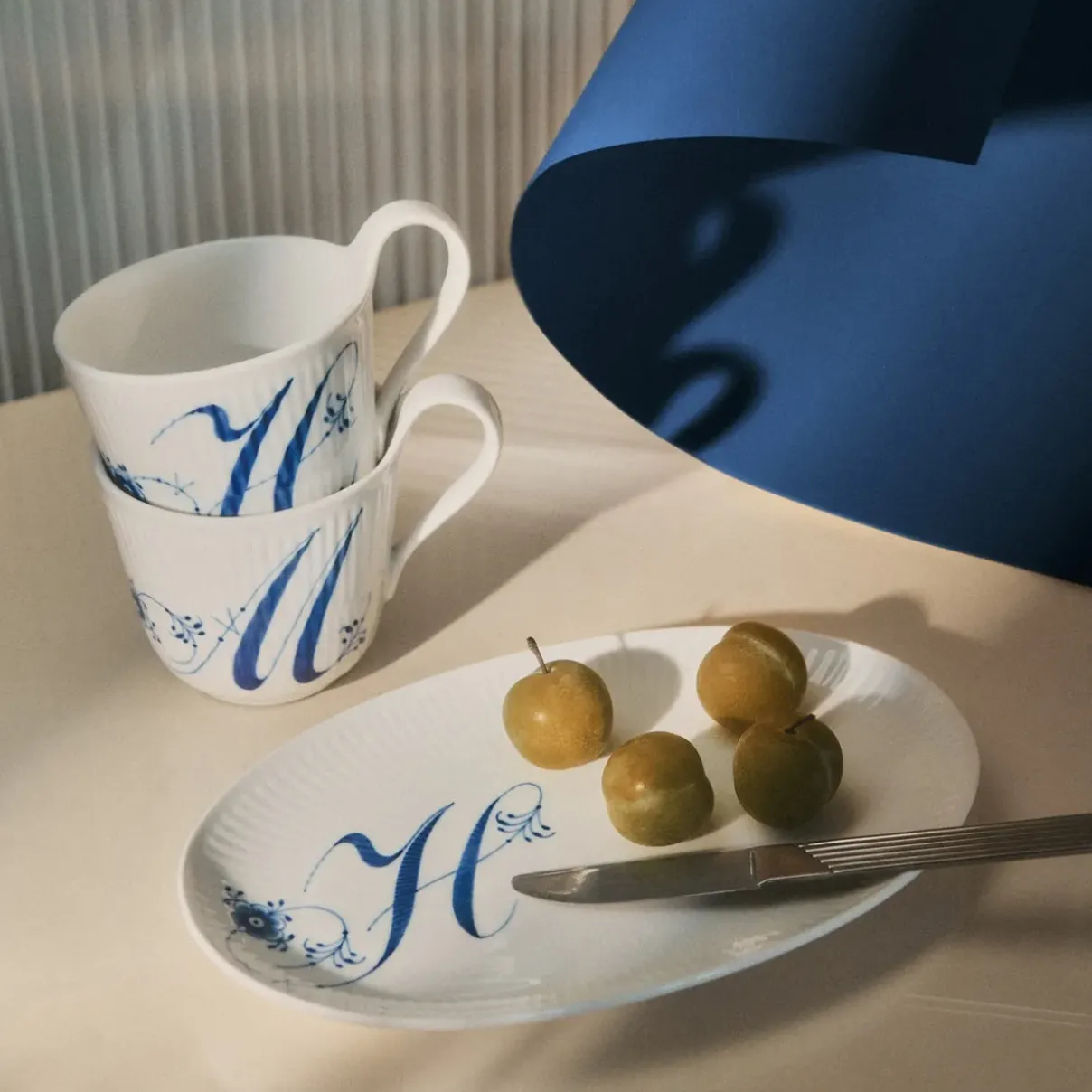 Royal Copenhagen Alfabet Kollektion|Kaffekopper*Alfabet Kollektion øjankskop, , 33cl H
