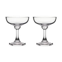 Royal Copenhagen Aurora|Glas*Aurora coupe champagneglas, 25 cl, 2 stk.