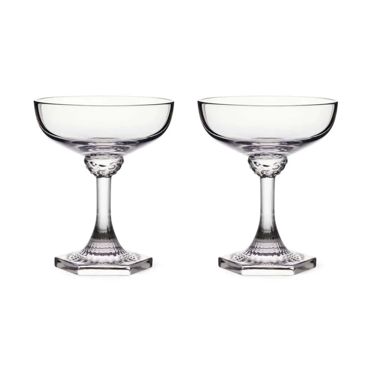 Royal Copenhagen Aurora|Glas*Aurora coupe champagneglas, 25 cl, 2 stk.