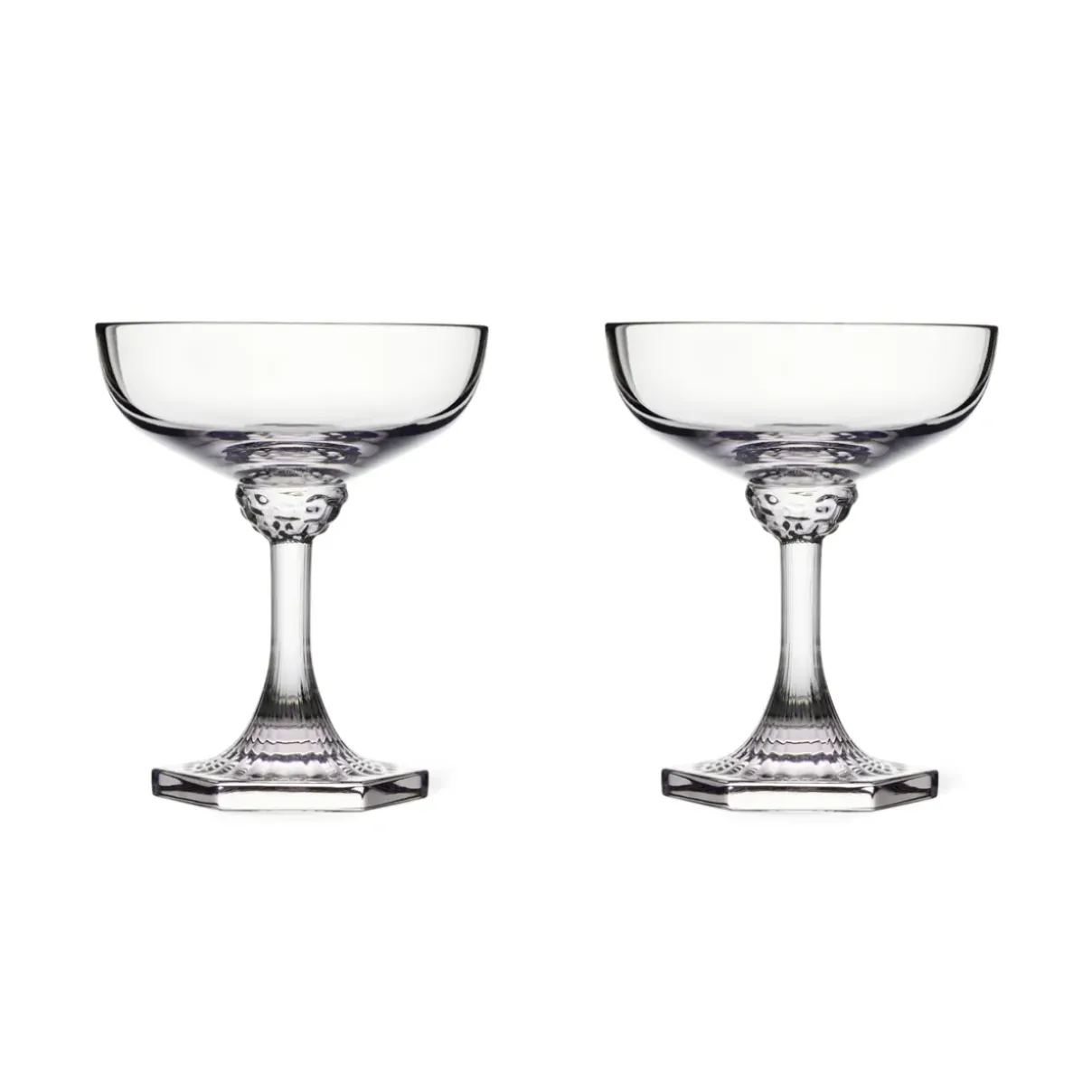 Royal Copenhagen Aurora|Glas*Aurora coupe champagneglas, 25 cl, 2 stk.