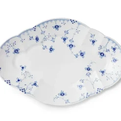 Royal Copenhagen Eksklusive Steldele|Blå Elements*Blå Elements fad, 49 cm