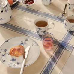 Royal Copenhagen Eksklusive Steldele|Blå Elements*Blå Elements sukkerskål med ske, 8 cm