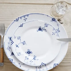 Royal Copenhagen Eksklusive Steldele|Blå Elements*Blå Elements tallerken, 22 cm