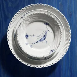 Royal Copenhagen Eksklusive Steldele|Blå Elements*Blå Elements tallerken, 22 cm