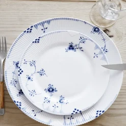 Royal Copenhagen Eksklusive Steldele|Blå Elements*Blå Elements tallerken, 28 cm
