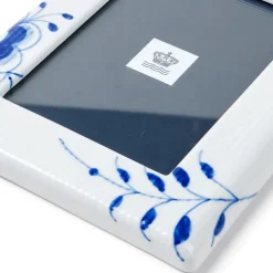 Royal Copenhagen Blå Mega Riflet|Home Décor*Blå Mega Riflet billedramme, 21 cm