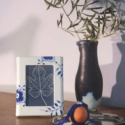 Royal Copenhagen Blå Mega Riflet|Home Décor*Blå Mega Riflet billedramme, 21 cm