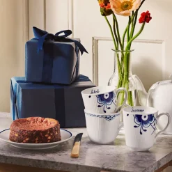 Royal Copenhagen Blå Mega Riflet*Blå Mega Riflet kop, , 38 cl, 2 stk. Bespoke