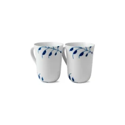 Royal Copenhagen Blå Mega Riflet|Kaffekopper*Blå Mega Riflet kop, 36 cl, 2 stk.