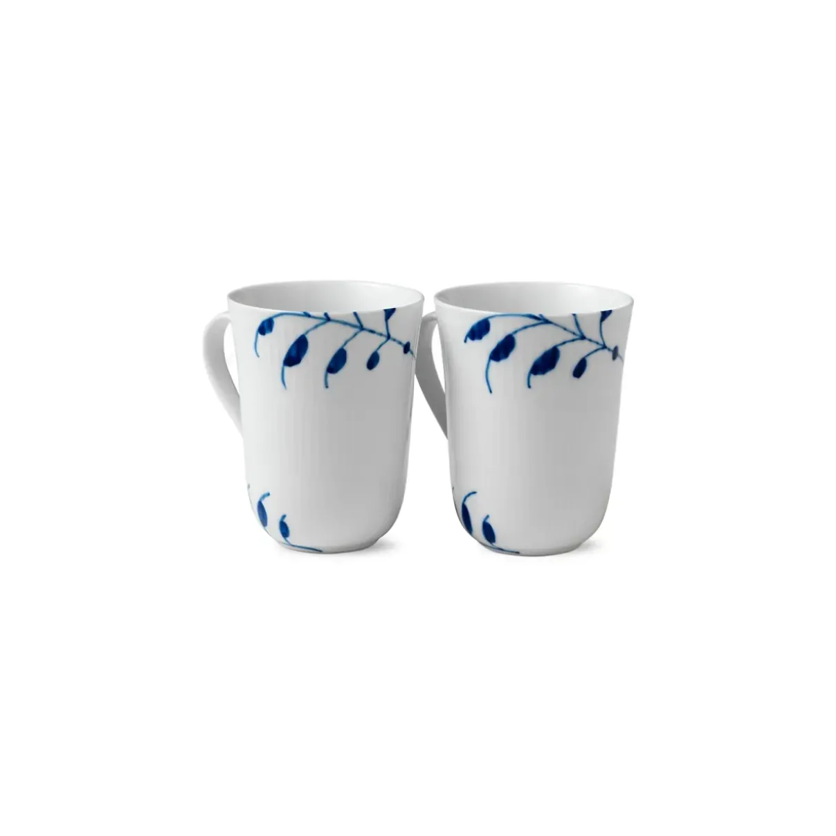 Royal Copenhagen Blå Mega Riflet|Kaffekopper*Blå Mega Riflet kop, 36 cl, 2 stk.