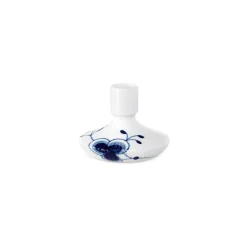Royal Copenhagen Blå Mega Riflet|Lysestager*Blå Mega Riflet lysestage, 8 cm