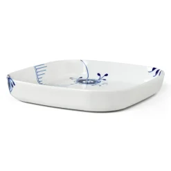 Royal Copenhagen Blå Mega Riflet|Ovnfaste Fade*Blå Mega Riflet ovnfast fad, 30 cm