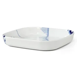 Royal Copenhagen Blå Mega Riflet|Ovnfaste Fade*Blå Mega Riflet ovnfast fad, 30 cm