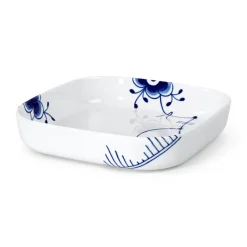 Royal Copenhagen Blå Mega Riflet|Ovnfaste Fade*Blå Mega Riflet ovnfast fad, 25 cm