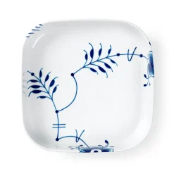 Royal Copenhagen Blå Mega Riflet|Ovnfaste Fade*Blå Mega Riflet ovnfast fad, 25 cm