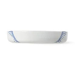Royal Copenhagen Blå Mega Riflet|Ovnfaste Fade*Blå Mega Riflet ovnfast fad, 27 cm