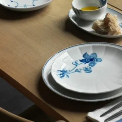Royal Copenhagen Blå Mega Riflet|Snackskåle*Blå Mega Riflet skål, 24 cl