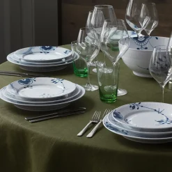 Royal Copenhagen Blå Mega Riflet|Frokost Tallerkener*Blå Mega Riflet tallerken, , 22 cm Dekoration 2