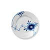 Royal Copenhagen Blå Mega Riflet|Desserttallerkener*Blå Mega Riflet tallerken, dekoration 6, 17 cm