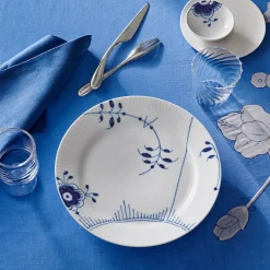 Royal Copenhagen Blå Mega Riflet|Middagstallerkener*Blå Mega Riflet tallerken, , 27 cm Dekoration 2
