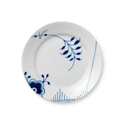 Royal Copenhagen Blå Mega Riflet|Frokost Tallerkener*Blå Mega Riflet tallerken, , 19 cm Dekoration 2