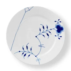 Royal Copenhagen Blå Mega Riflet|Middagstallerkener*Blå Mega Riflet tallerken, , 27 cm Dekoration 9