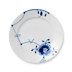 Royal Copenhagen Blå Mega Riflet|Frokost Tallerkener*Blå Mega Riflet tallerken, , 22 cm Dekoration 6