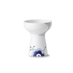 Royal Copenhagen Blå Mega Riflet|Home Décor*Blå Mega Riflet vase, 15 cm