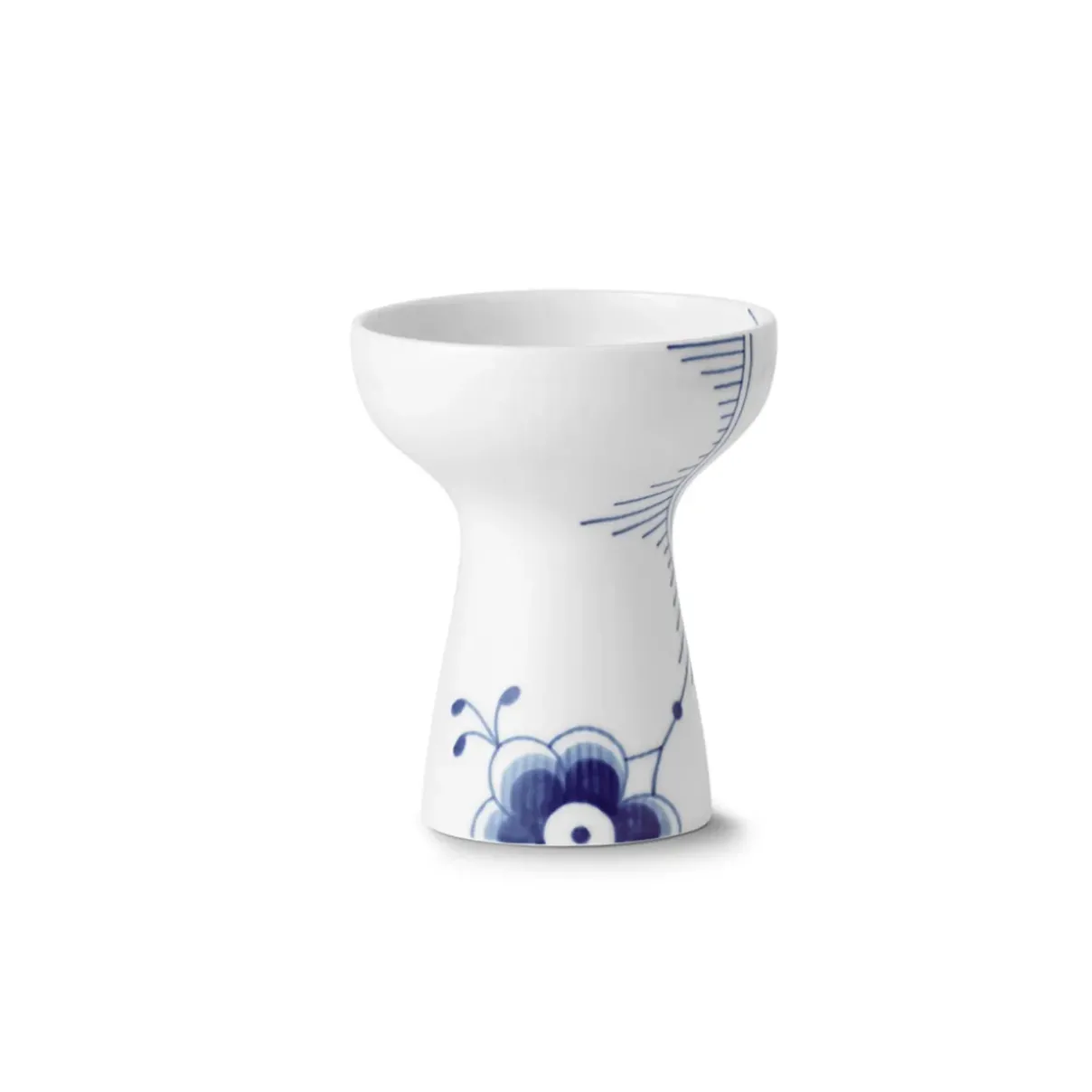 Royal Copenhagen Blå Mega Riflet|Home Décor*Blå Mega Riflet vase, 15 cm