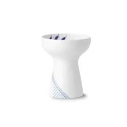 Royal Copenhagen Blå Mega Riflet|Home Décor*Blå Mega Riflet vase, 15 cm