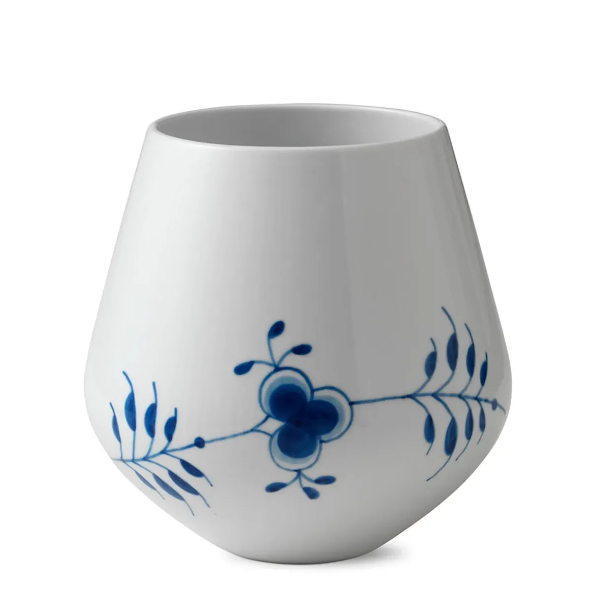 Royal Copenhagen Blå Mega Riflet|Home Décor*Blå Mega Riflet vase, 20,5 cm