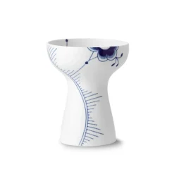 Royal Copenhagen Blå Mega Riflet|Home Décor*Blå Mega Riflet vase, 19 cm