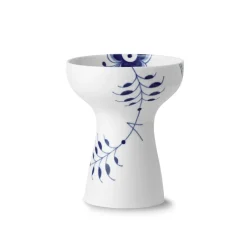 Royal Copenhagen Blå Mega Riflet|Home Décor*Blå Mega Riflet vase, 19 cm