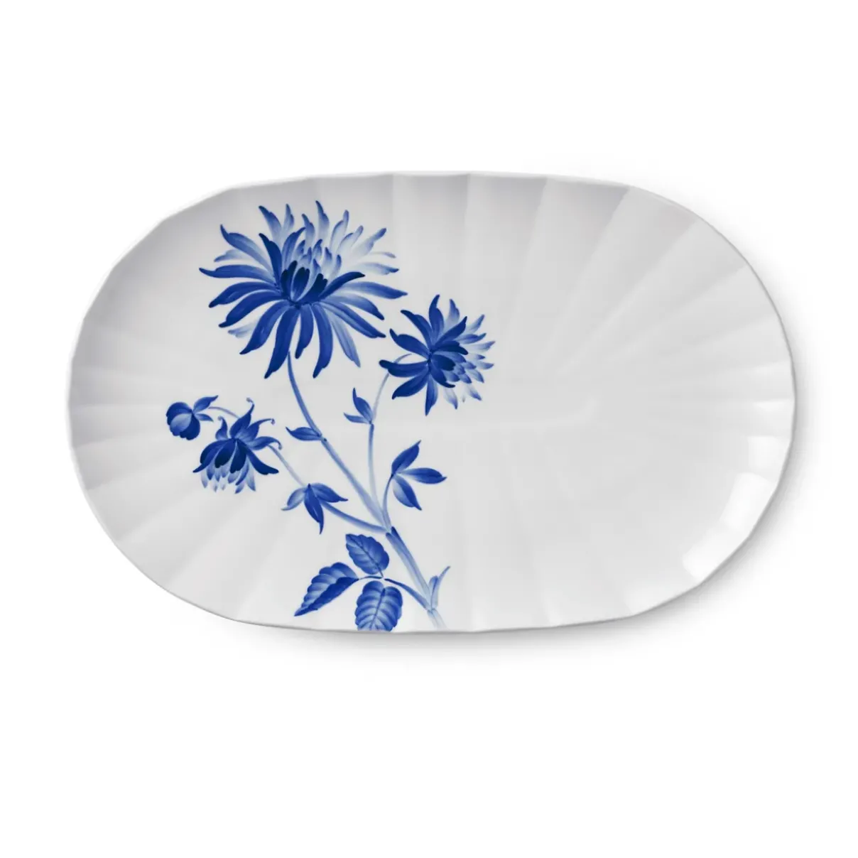 Royal Copenhagen Blomst|Fade*blomst fad, Dahlia, 34 cm