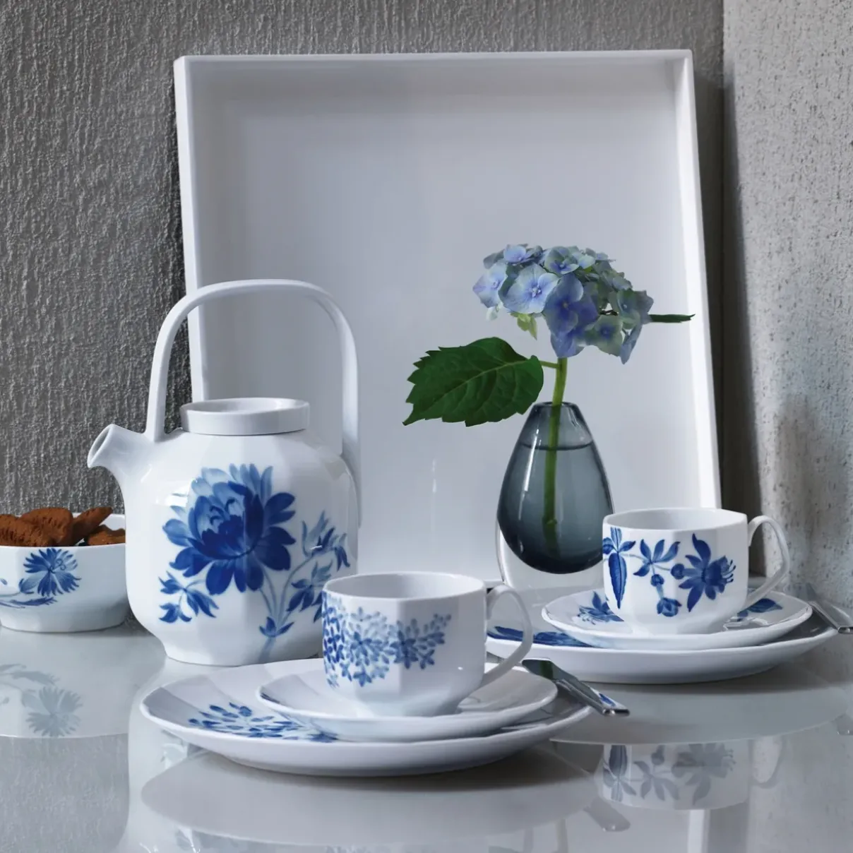 Royal Copenhagen Blomst|Kaffekopper*blomst kop og underkop, Fuchsia, 22 cl