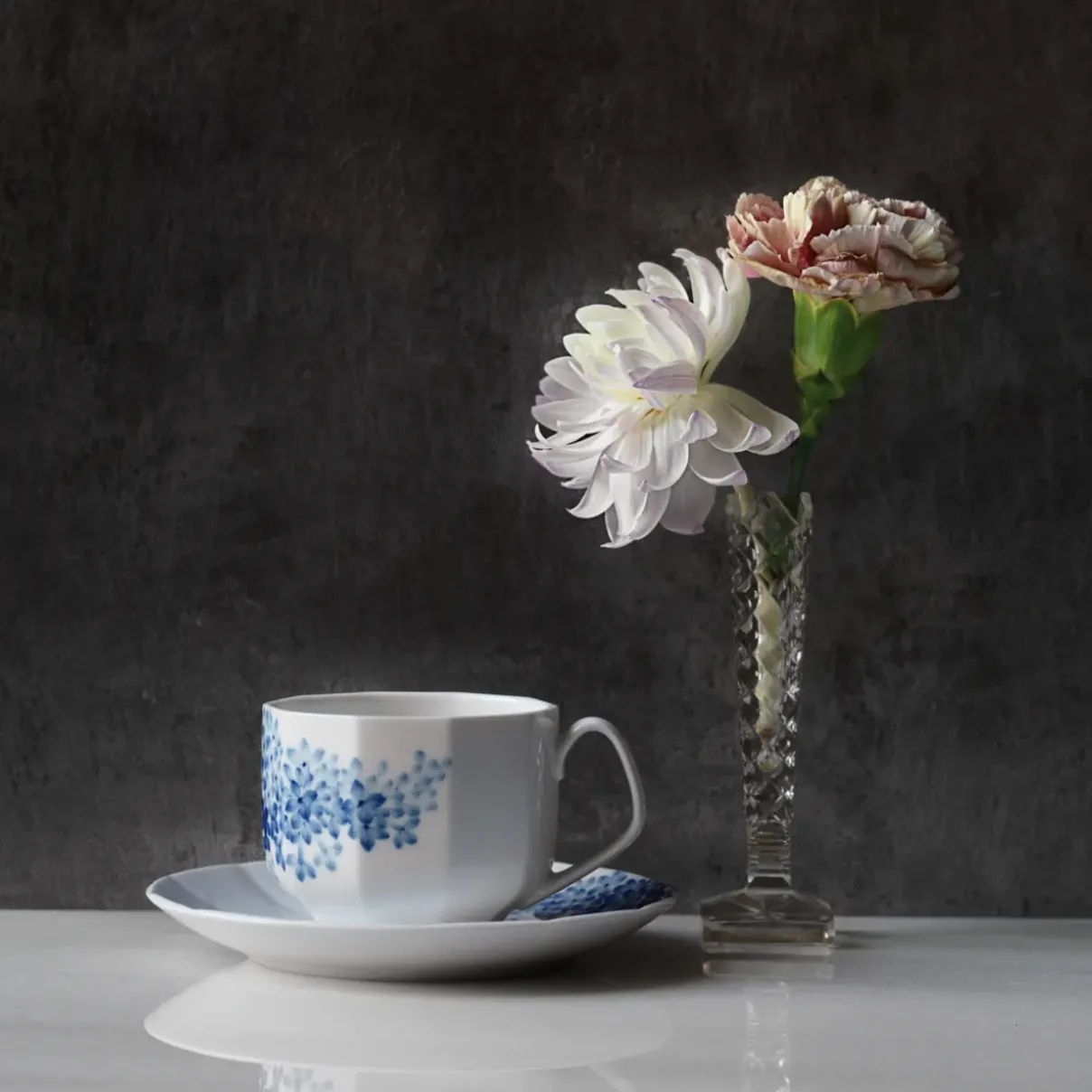 Royal Copenhagen Blomst|Kaffekopper*blomst kop og underkop, Syren, 22 cl