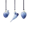 Royal Copenhagen Blå Samlerartikler|Blå Samlerartikler*Blå Samlerartikler mini ornament, 4,5 cm, 3 stk.