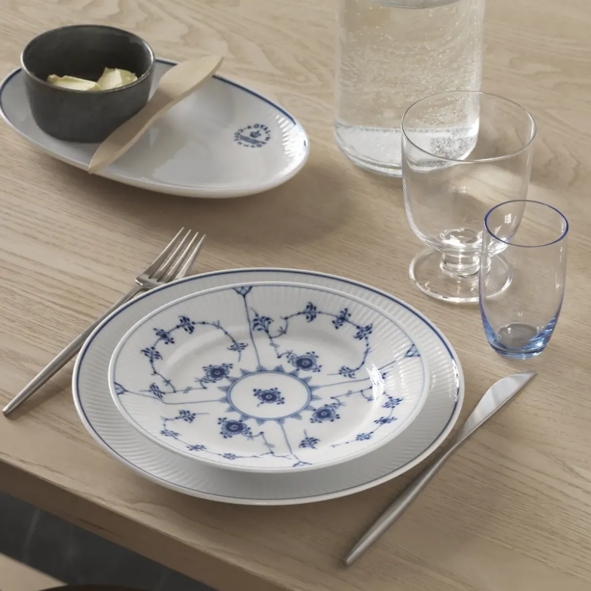 Royal Copenhagen Blueline|Aktiv Asietter*Blueline asiet, 23,5 cm