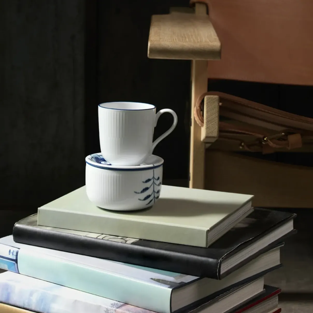 Royal Copenhagen Blueline|Kaffekopper*Blueline kop, 37 cl