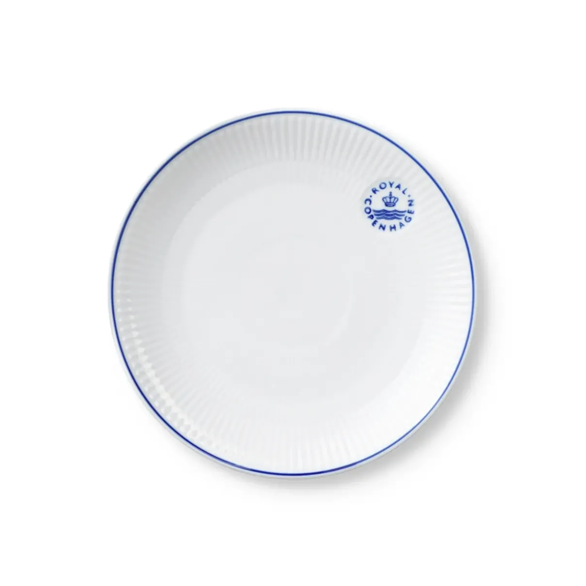 Royal Copenhagen Blueline|Desserttallerkener*Blueline tallerken coupe, 19 cm
