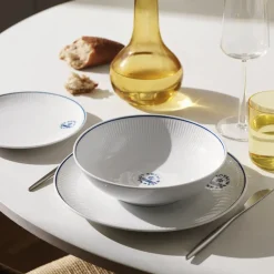Royal Copenhagen Blueline|Desserttallerkener*Blueline tallerken coupe, 19 cm