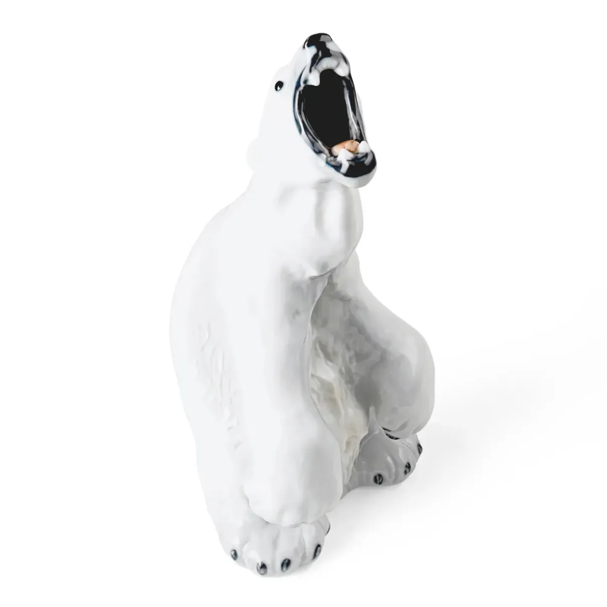 Royal Copenhagen Home Décor|Skulpturer Og Figurer*Figurer brølende isbjørn, 33,5 cm Brølende