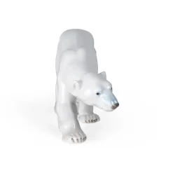 Royal Copenhagen Home Décor|Skulpturer Og Figurer*Figurer gående isbjørn, 14 cm Gående