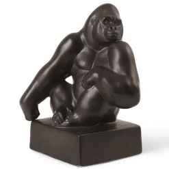 Royal Copenhagen Home Décor|Skulpturer Og Figurer*Figurer gorilla med hagen hvilende på skulderen, 20 cm