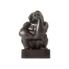 Royal Copenhagen Home Décor|Skulpturer Og Figurer*Figurer gorilla med hånd mod kind, 21 cm