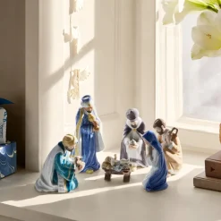 Royal Copenhagen Home Décor|Skulpturer Og Figurer*Figurer krybbespil, de tre vise mænd, 19 cm, 12,5 cm, 14,5 cm, 3 stk.
